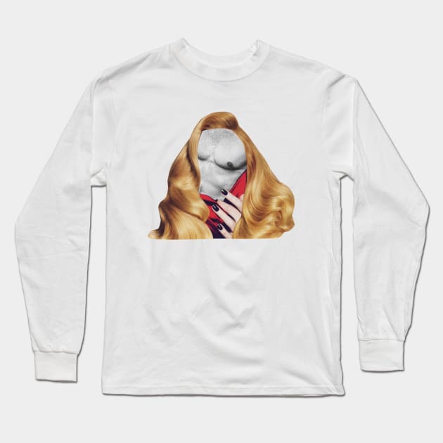 Portrait of a Girl in Love Long Sleeve T-Shirt by Luca Mainini